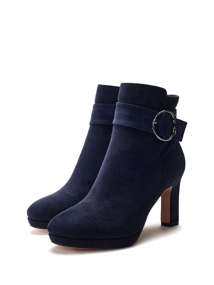 Pelko Leopard Buckle Platform Ankle Boots - Image 2 of 4 Pelko Leopard Buckle Platform Ankle Boots - Image 2 of 4