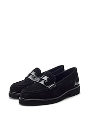 Moda in Pelle Black Ellaria Tassel Loafer With Covered Rand - Image 2 of 4