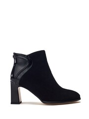 Piarra Swoosh Back Block Heel Suede Boots - Image 1 of 4