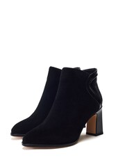 Piarra Swoosh Back Block Heel Suede Boots - Image 2 of 4