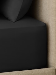 Black Non Iron Simply Soft Extra Deep Fitted Sheet - Image 2 of 2