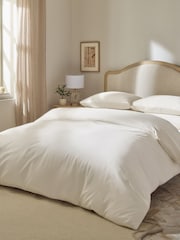 Cream 144 Thread Count Duvet Cover and Pillowcase Set - Image 1 of 4