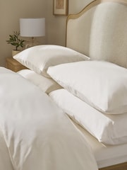 Cream 144 Thread Count Duvet Cover and Pillowcase Set - Image 2 of 4