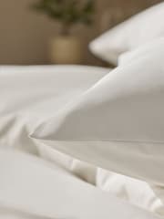 Cream 144 Thread Count Duvet Cover and Pillowcase Set - Image 3 of 4