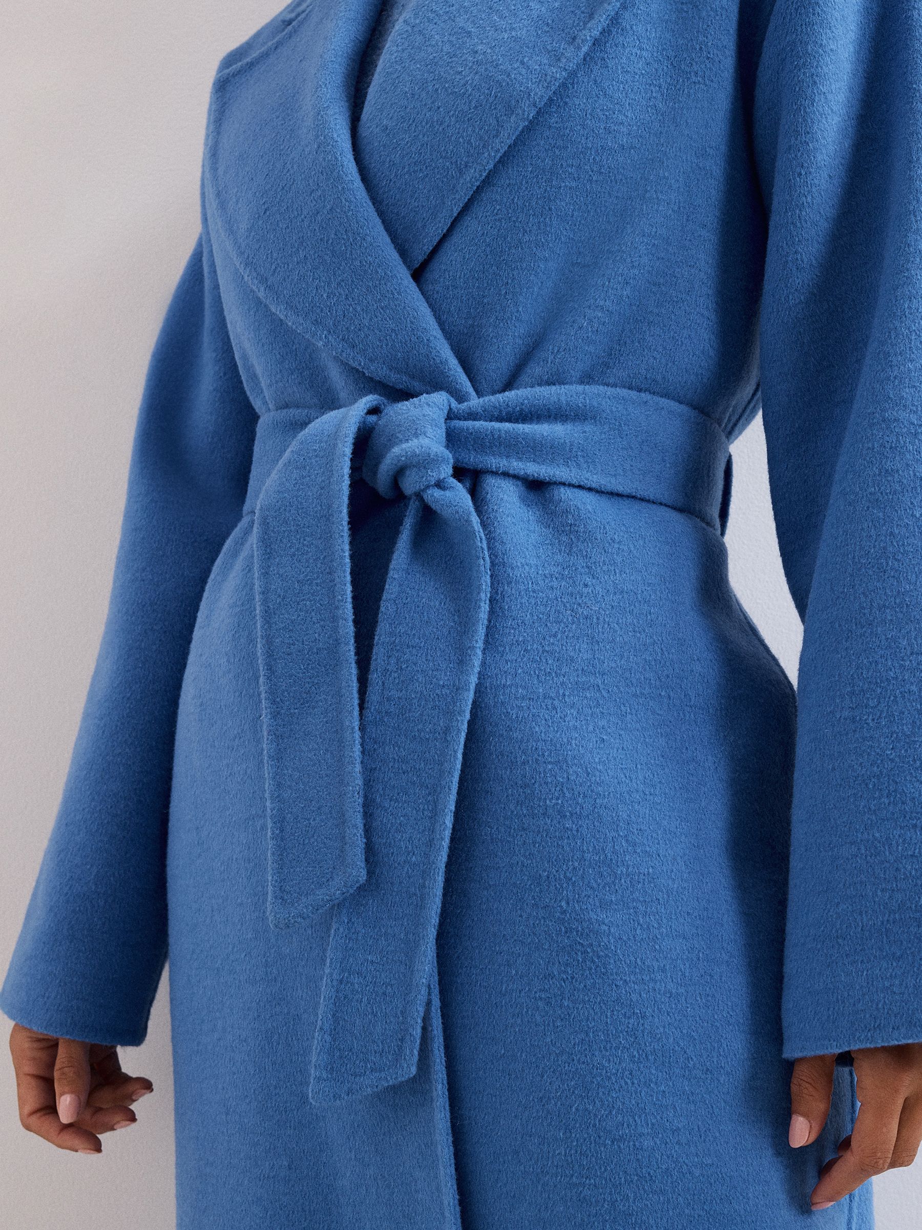 Buy Phase Eight Blue Darcy Wool Coat from Next USA