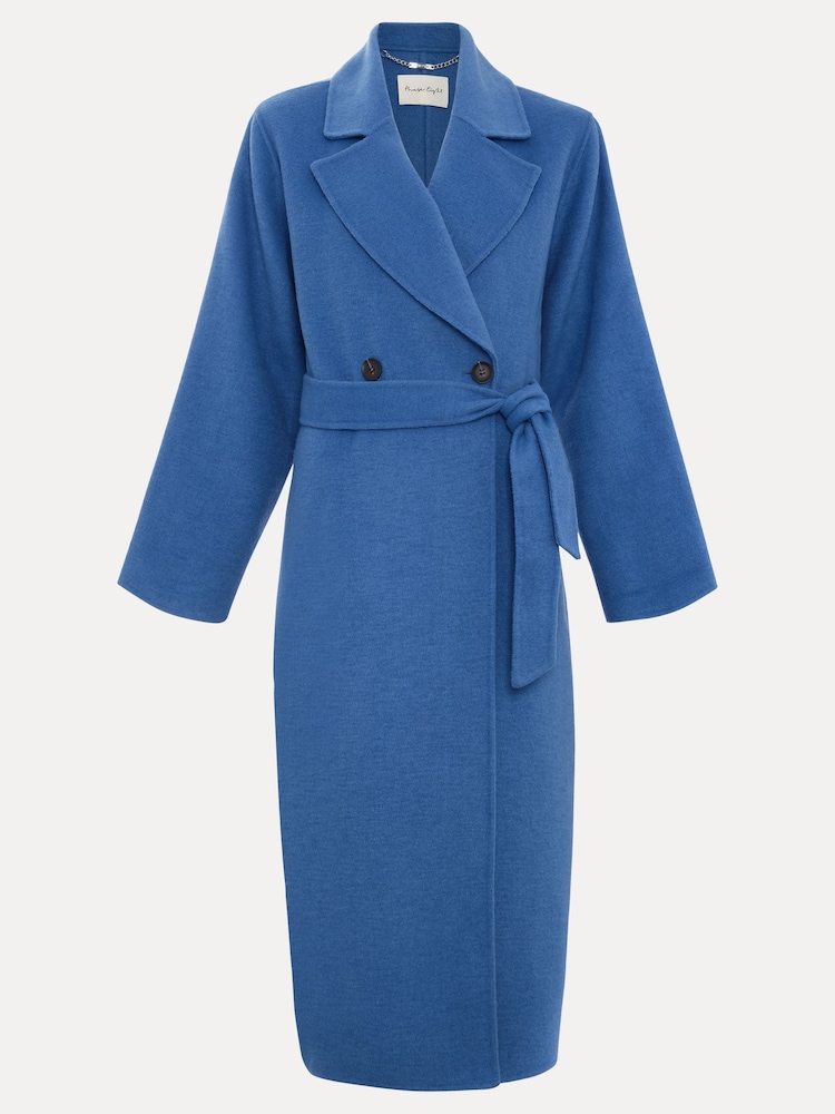 Phase Eight Blue Darcy Wool Coat - Image 8 of 8