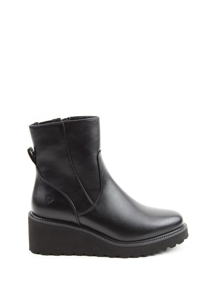 Heavenly Feet Silvia Ankle Black Boots - Image 1 of 6 Heavenly Feet Silvia Ankle Black Boots - Image 1 of 6