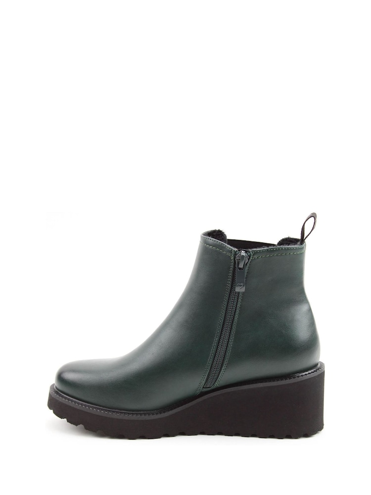 Heavenly Feet Green Clematis Ankle Boots - Image 2 of 6 Heavenly Feet Green Clematis Ankle Boots - Image 2 of 6