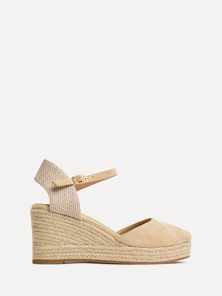 Linzi Cream Present Closed-Toe Wedge Sandals - Image 2 of 5 Linzi Cream Present Closed-Toe Wedge Sandals - Image 2 of 5