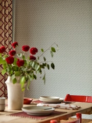 Scion Blue Raft Stripe Oakham 10M Wallpaper - Image 2 of 6