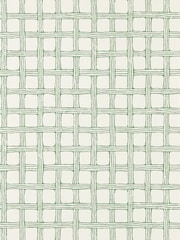 Scion Green Fretwork Oakham 10M Wallpaper - Image 2 of 2