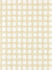 Scion Yellow Fretwork Oakham 10M Wallpaper - Image 1 of 1