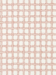 Scion Red Fretwork Oakham 10M Wallpaper - Image 1 of 1