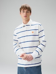 Blue/White Stripe Rugby Shirt - Image 1 of 7