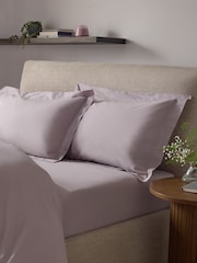Set of 2 Lilac Purple Cotton Rich Pillowcases - Image 1 of 5