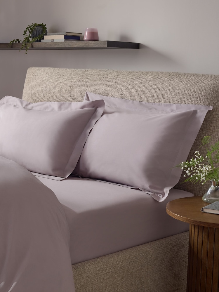 Set of 2 Lilac Purple Cotton Rich Pillowcases - Image 1 of 5