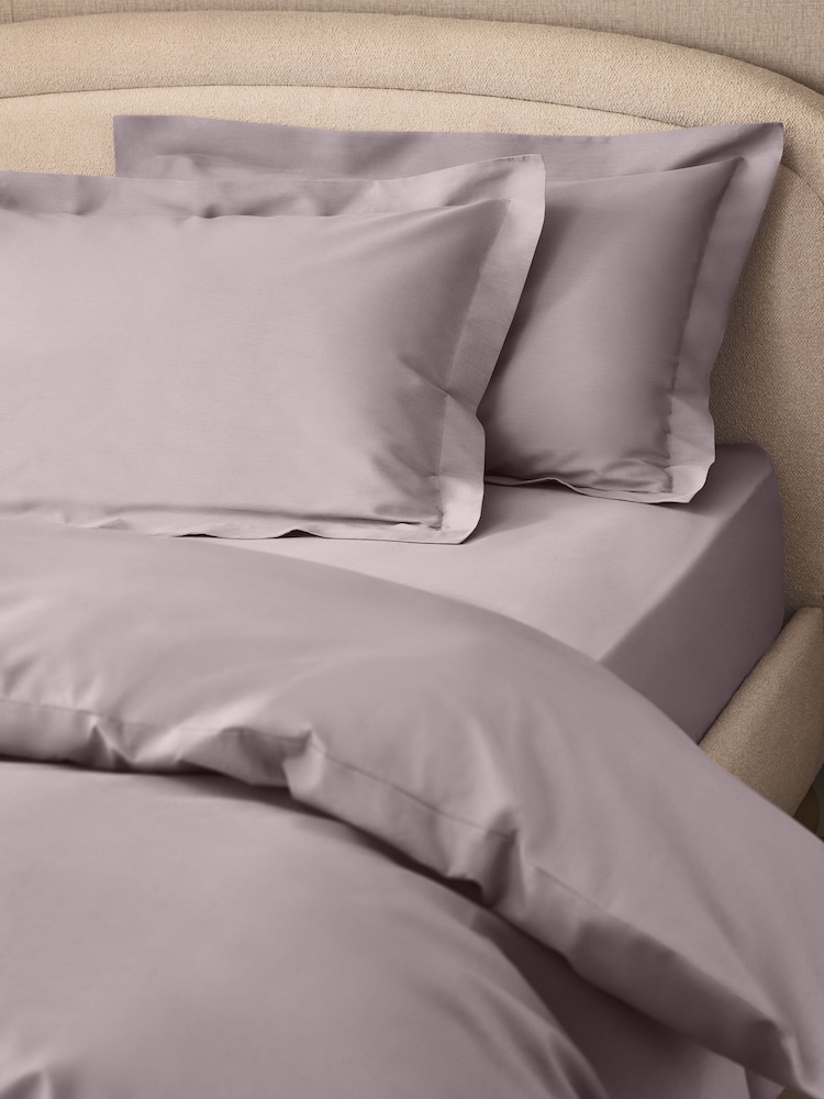 Set of 2 Lilac Purple Cotton Rich Pillowcases - Image 2 of 5