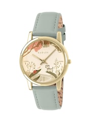Radley Green Gold Plated Artichoke Leather Strap RY21848 - Image 1 of 4