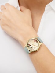 Radley Green Gold Plated Artichoke Leather Strap RY21848 - Image 3 of 4