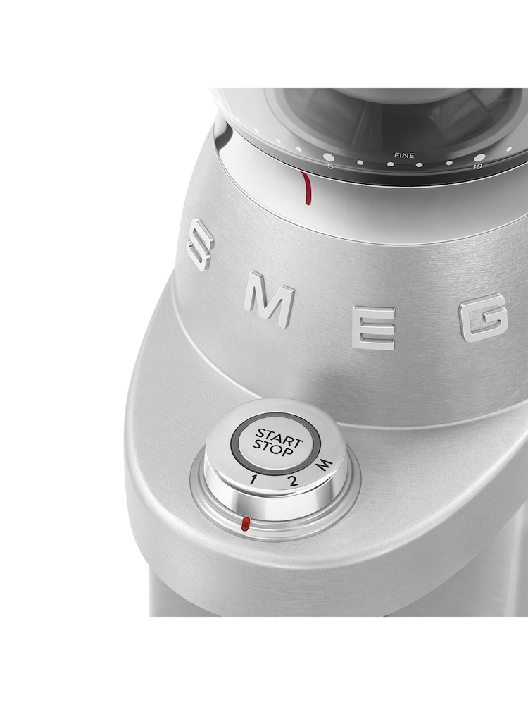 Smeg Stainless Steel 50s Style Mini Pro Coffee Grinder - Image 2 of 7