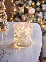 Festive Spice Silver Glam 1 Wick Light Up Candle - Image 3 of 6