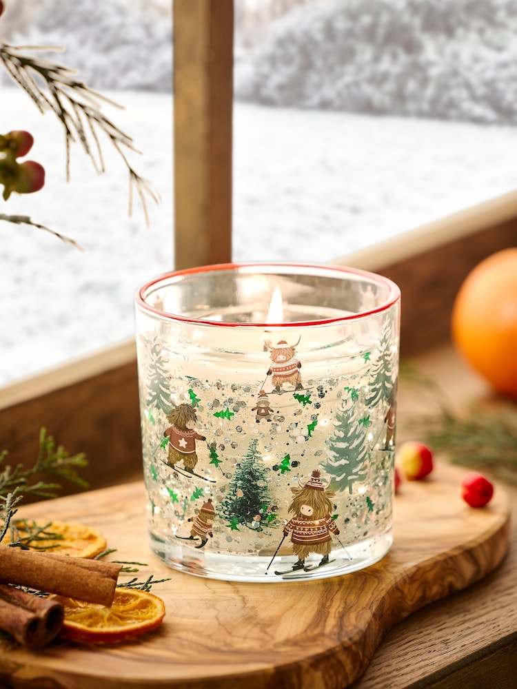 Hamish Festive Spice Red 1 Wick Light Up Candle - Image 1 of 4 Hamish Festive Spice Red 1 Wick Light Up Candle - Image 1 of 4