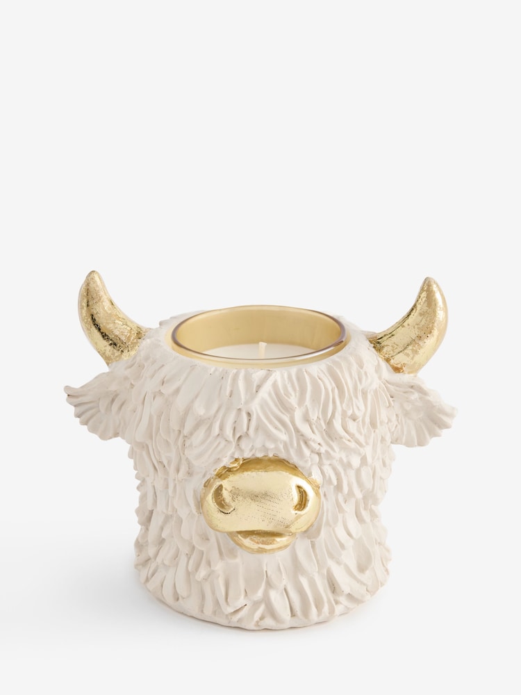 White Lord Hamish of Glen Glam Gold Resin Candle Candle - Image 4 of 4