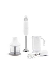 Smeg White 50s Style Hand Blender with Accessories - Image 1 of 6
