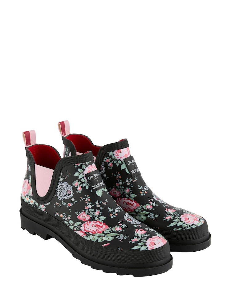 Regatta Black Cath Kidston Low Wellies - Image 2 of 5