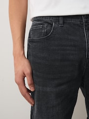 Noir - Slim Fit (Slim Fit) - Jean Shorts extensibles - Image 4 de 7