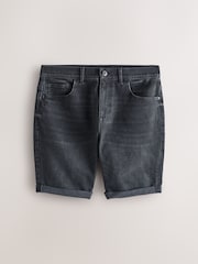 Noir - Slim Fit (Slim Fit) - Jean Shorts extensibles - Image 5 de 7