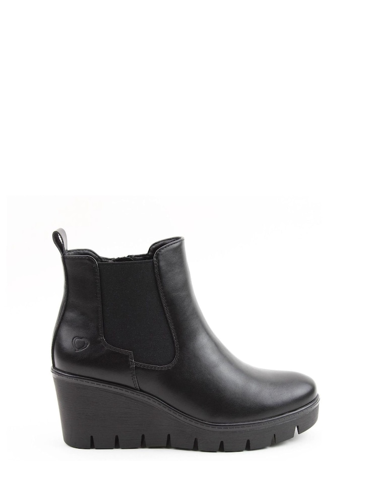 Heavenly Feet Cordelia Ankle Black Boots - Image 1 of 6 Heavenly Feet Cordelia Ankle Black Boots - Image 1 of 6