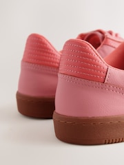 Coral Pink Lace-Up Trainers - Image 5 of 5
