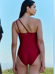 Mint Velvet Figurformender Badeanzug mit One-Shoulder-Träger - Bild 3 von 4