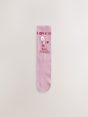 Snoopy Valentine License Ankle Socks 3 Pack - Image 3 of 6