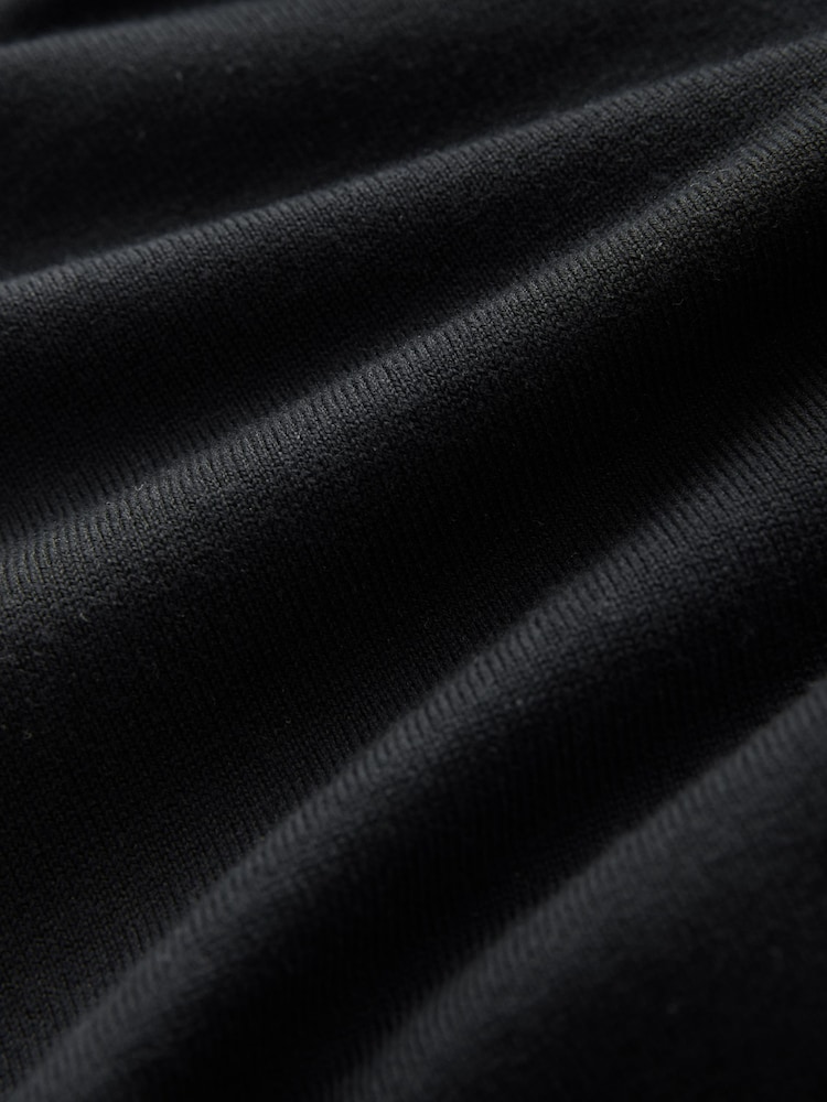 Black V-Neck Regular Fit Cotton Rich Jumpers 2 Pack - Image 8 of 8