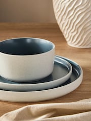 12 Piece Teal Blue Otis Dinner Set - Image 3 of 4