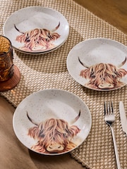 4 件 Hamish The Highland Cow 配菜碟套裝 - 圖片 1/3