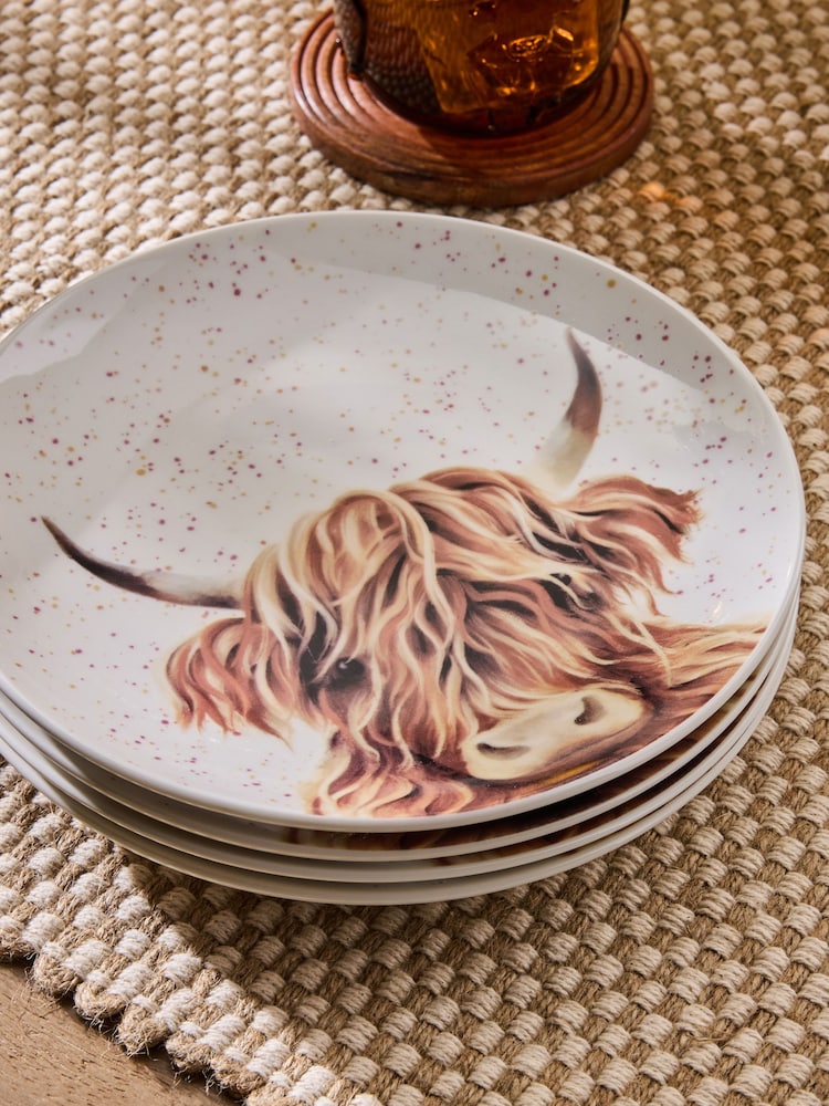 4 件 Hamish The Highland Cow 配菜碟套裝 - 圖片 2/3