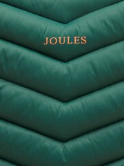 Joules Kids' Crofton Dark Green Showerproof Padded Zip Up Gilet - Image 6 of 6