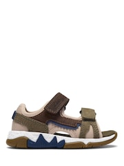 Clarks Brown Spiney Spirit Toddler Sandals - Image 1 of 7