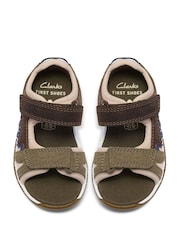 Clarks Brown Spiney Spirit Toddler Sandals - Image 4 of 7