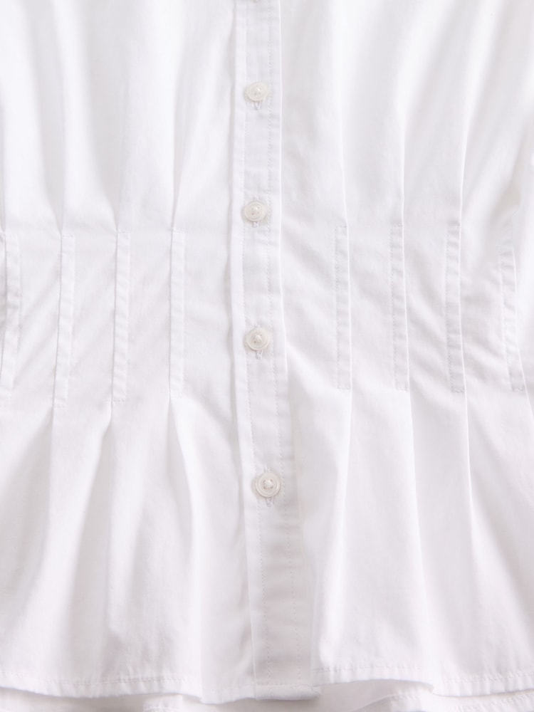 Gap White Cotton Poplin Fitted Shirt - Image 4 of 4