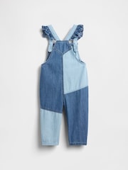 Gap Blue Two-Tone Denim Heart Overalls All In One (0-24mths) - Image 2 of 2