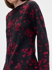 Gap Black Bell Sleeve Boatneck Top - Image 2 of 2