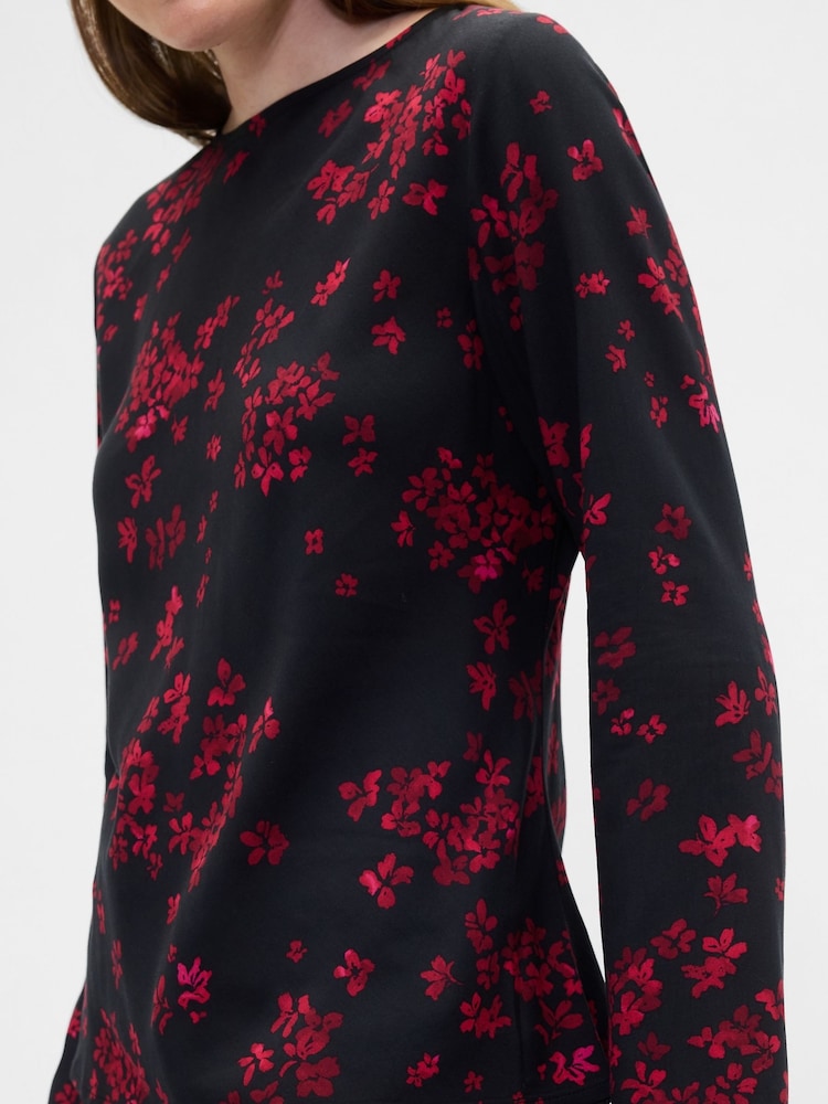 Gap Black Bell Sleeve Boatneck Top - Image 2 of 2