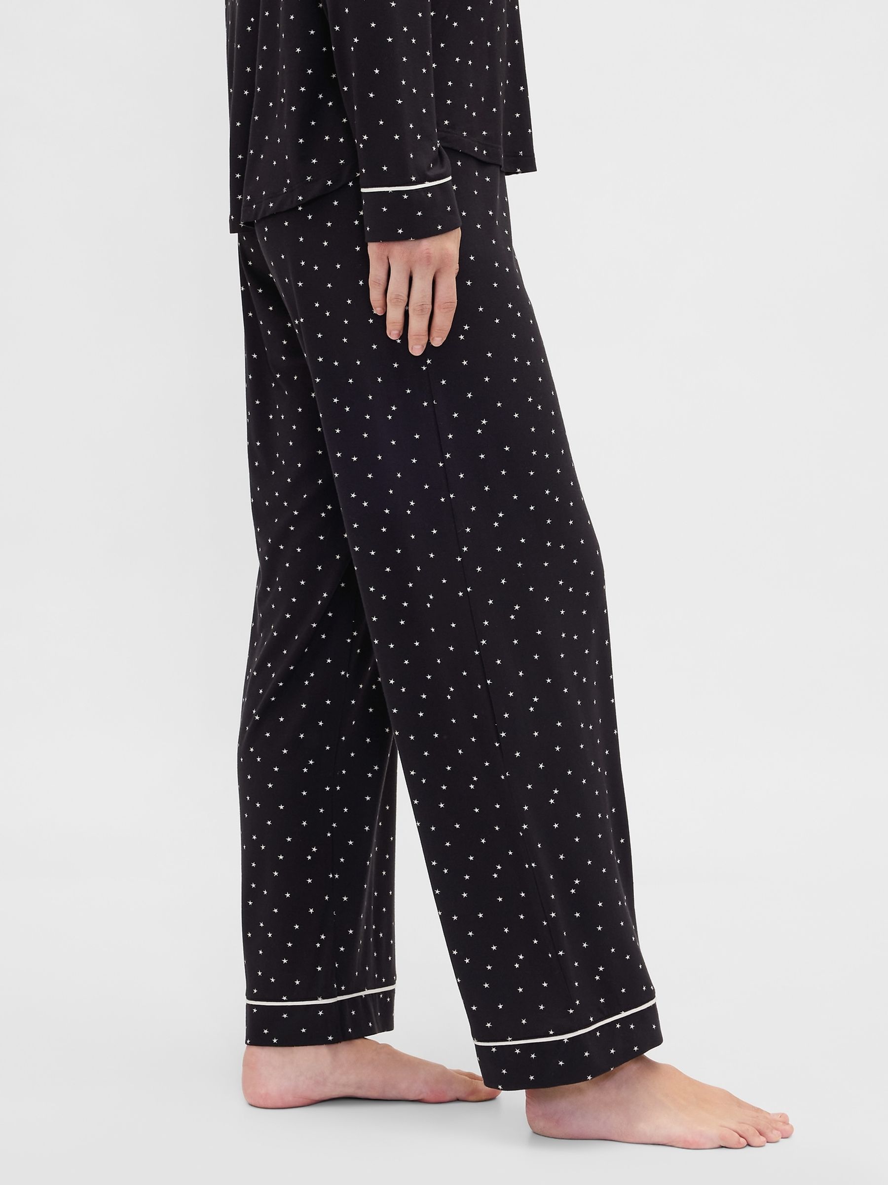 Buy Gap Black Star Modal Pyjama Bottoms from the Next UK online shop