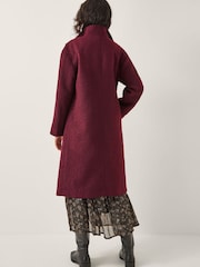 Monsoon Red Freya Bouclé Coat - Image 2 of 3