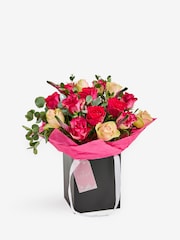 Lipsy Pink Autumn Rose Fresh Flower Bouquet in Gift Bag - Image 2 of 4