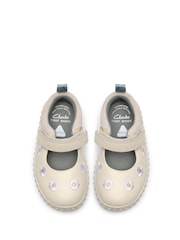 Clarks Cream Cove Flower Toddler Shoes - Image 5 of 6